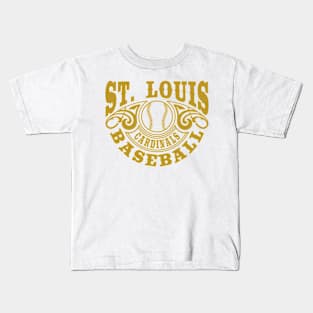 Vintage Retro St. Louis Cardinals Baseball Kids T-Shirt